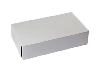 10X6X2.5 1PC BAKE BOX WHITE-NO WINDOW