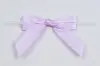 2-1/2" X 2" SATIN LIGHT ORCHID PRE-TIED BOW CLEAR TWIST TIE