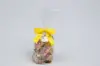2-1/2" X 2" SATIN DAFFODIL PRE-TIED BOW CLEAR TWIST TIE