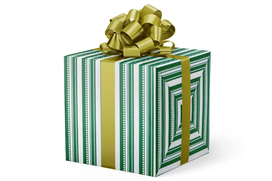 24X417 VAL-09 GREEN HOLIDAY STRIPE 40#