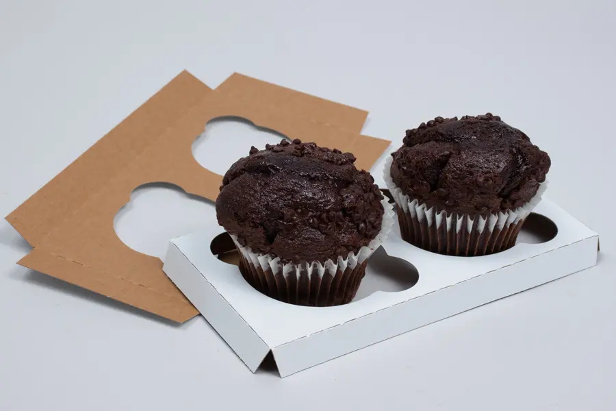 2 JUMBO CUPCAKE INSERT WHITE