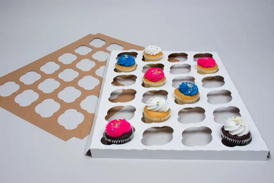24 CUPCAKE INSERT WHITE