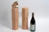 3-3/4X3-3/4X14 NATURAL KRAFT HEX 1 BOTTLE CARRIER WITH ROPE HANDLE