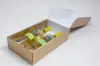 7-1/4 X 3-1/2 X 13-3/8 BOTTLE BOX  GOLD LINEN 2 BOT W/INSERTS
