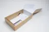 7-1/4 X 3-1/2 X 13-3/8 BOTTLE BOX  GOLD LINEN 2 BOT W/INSERTS