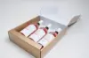 11 X 3-1/2 X 13-3/8 BOTTLE BOX  GOLD LINEN 3 BOT W/INSERTS
