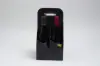 7X7X13.75 OPEN STYLE CARRIER BLACK LINEN 4 BOT