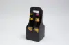 5-1/8 X 5-1/8 X 11-3/8 BOTTLE CARRIER BLACK CORR 4 BOT
