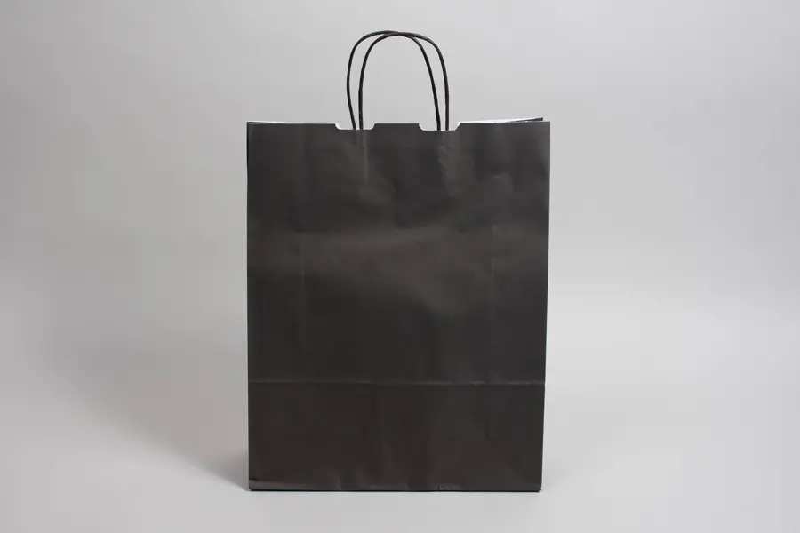 8-3/4 X 3-1/2 X 9 TINTED BLACK SHOP BAG