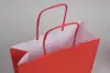 17-1/4 X 6 X 18 TINTED WARM RED SHOP BAG