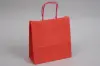 8-3/4 X 3-1/2 X 9 TINTED WARM RED SHOP BAG