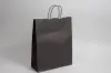 9-3/4 X 4-3/8 X 12-1/4 TINTED BLACK SHOP BAG