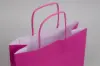 9-3/4 X 4-3/8 X 12-1/4 TINTED HOT PINK SHOP BAG
