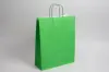 12-1/2 X 4-3/4 X 15-3/4 TINTED KELLY GREEN SHOP BAG