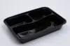 33OZ  10 X 7-1/2 X 1-3/4 RECTANGLE PLASTIC TO-GO CONTAINER 3 SECTIONS