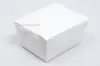 #1  4-3/8 X 3-1/2 X 2-1/2 WHITE FOLDING TO-GO BOX