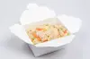 #1  4-3/8 X 3-1/2 X 2-1/2 WHITE FOLDING TO-GO BOX