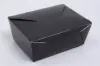#3  7-3/4 X 5-1/2 X 2-1/2 BLACK FOLDING TO-GO BOX