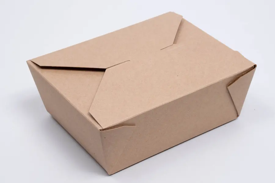#3  7-3/4 X 5-1/2 X 2-1/2 KRAFT FOLDING TO-GO BOX