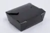 #4  7-3/4 X 5-1/2 X 3-1/2 BLACK FOLDING TO-GO BOX
