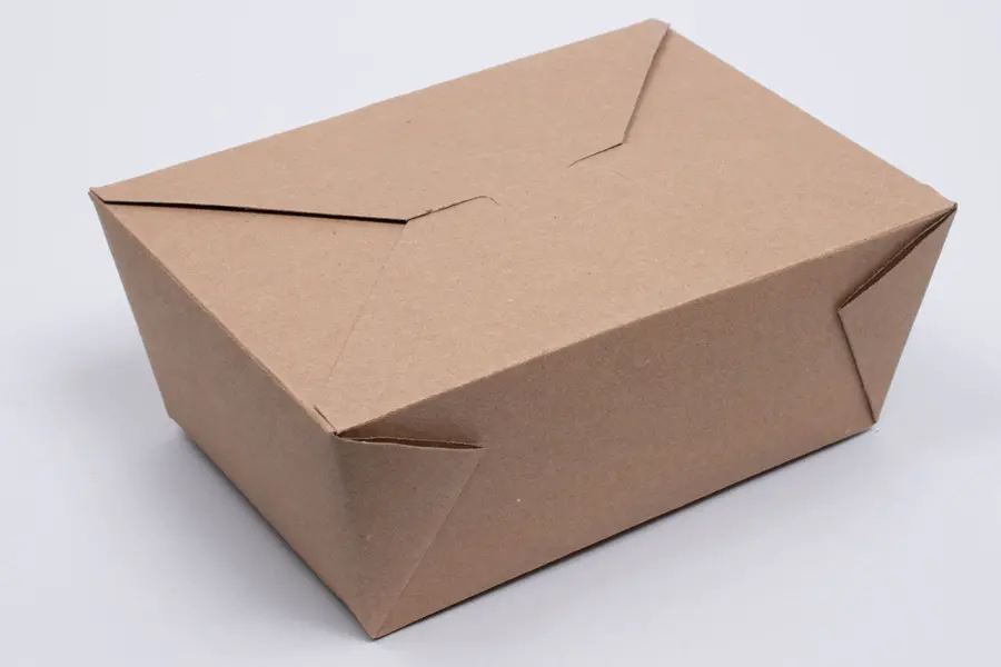 #8  6 X 4-3/4 X 2-1/2 KRAFT FOLDING TO-GO BOX