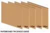 4" WHITE ROUND PULPBOARD 55PT - MEDIUM WEIGHT