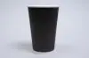 16OZ HOT GROOVE PAPER CUP BLACK