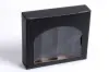 6 X 5-3/8 X 1-3/8 WINDOW BOX BLACK LINEN 4 BOT W/INSERT