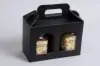 6-5/8 X 3-1/8 X 4-11/16 WIND CARRIER BLACK RIBBED 2 JAR