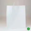 <16X6X19.25 SHOPPING BAG WHITE KRAFT ECONOMY