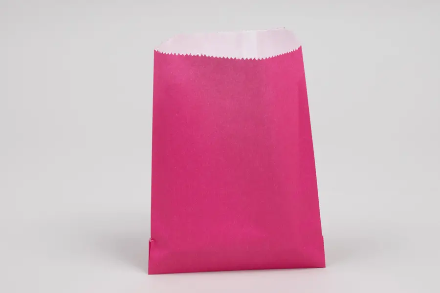 1/2#  5 3/4 X  7 1/2 WILD ROSE GOURMET GLASSINE MERCHANDISE BAG