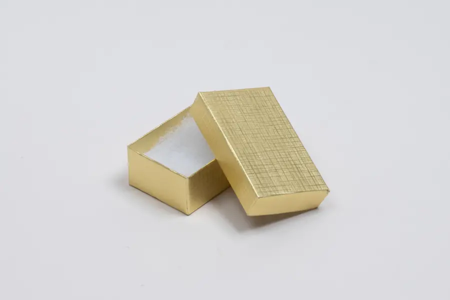 #21 - JEWELRY BOX-GOLD LINEN