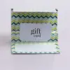 <5X3-3/8 GIFT CARD FOLDERS KIWI CHEVRON
