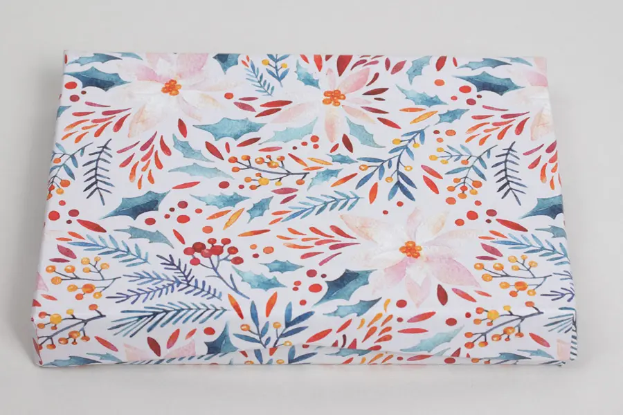 4-5/8X3-3/8X5/8 PRETTY POINSETTIAS PAPER POP UP INSERT