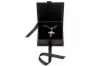 2-3/4X2-3/4X1 MATTE BLACK W/ BLACK RIBBON JEWELRY BOX