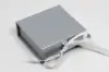 2-3/4X2-3/4X1 MATTE SILVER W/ SILVER RIBBON JEWELRY BOX