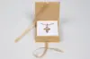 2-3/4X2-3/4X1 NATURAL KRAFT W/ KRAFT COLORED RIBBON JEWELRY BOX
