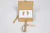 3-1/2X2-1/8X1 NATURAL KRAFT W/ KRAFT COLORED RIBBON JEWELRY BOX