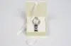3-1/2X3-1/2X1-1/2 MATTE CREAM W/ CREAM RIBBON JEWLERY BOX