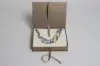 7X5-1/2X1-1/4 MATTE CHAMPAGNE W/ CHAMPAGNE RIBBON JEWELRY BOX