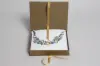 7X5-1/2X1-1/4 MATTE GOLD W/ GOLD RIBBON JEWELRY BOX