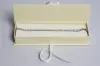 8X2X1-1/4 MATTE CREAM W/ CREAM RIBBON JEWLERY BOX