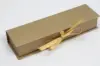 8X2X1-1/4 MATTE GOLD W/ GOLD RIBBON JEWELRY BOX