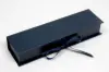 8X2X1-1/4 MATTE NAVY W/ NAVY RIBBON JEWELRY BOX