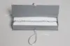 8X2X1-1/4 MATTE SILVER W/ SILVER RIBBON JEWELRY BOX