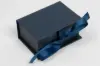 3-1/2X2-1/8X1 MATTE NAVY W/ NAVY RIBBON JEWELRY BOX
