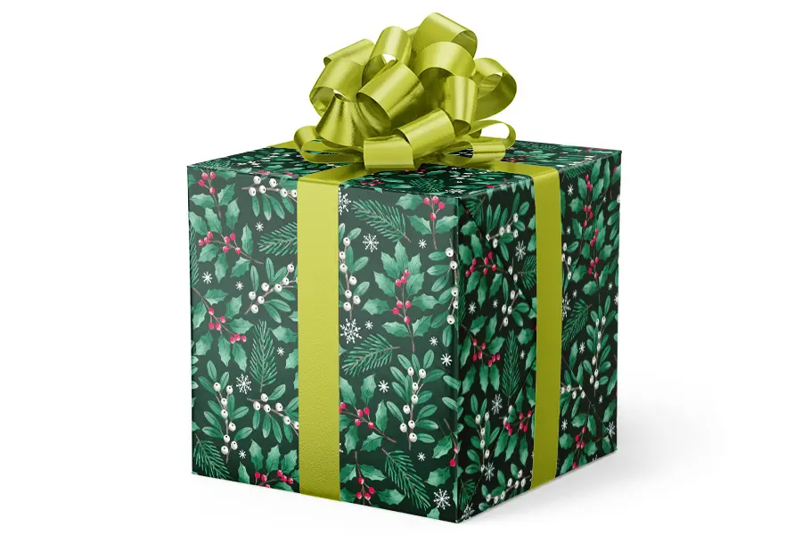 24X417 GW-9497 S6 PINECONES & BERRIES EMBOSSED