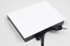 7X5-1/2X1-1/4 MATTE WHITE W/ WHITE PLATFORM AND RIBBON JEWELRY BOX