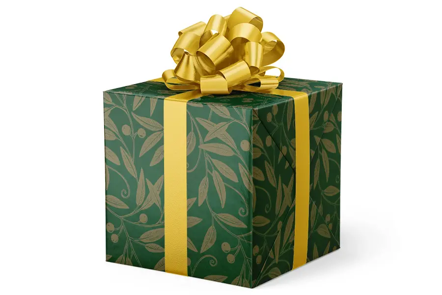24X417 VAL-5012 GOLD LEAVES ON DARK GREEN 50#