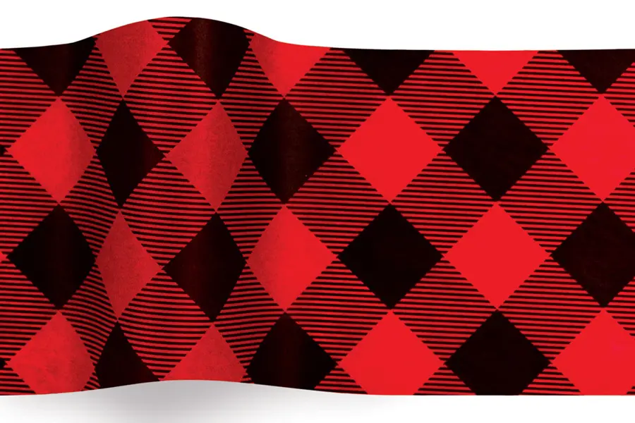 20X30 TISSUE BUFFALO PLAID "B"